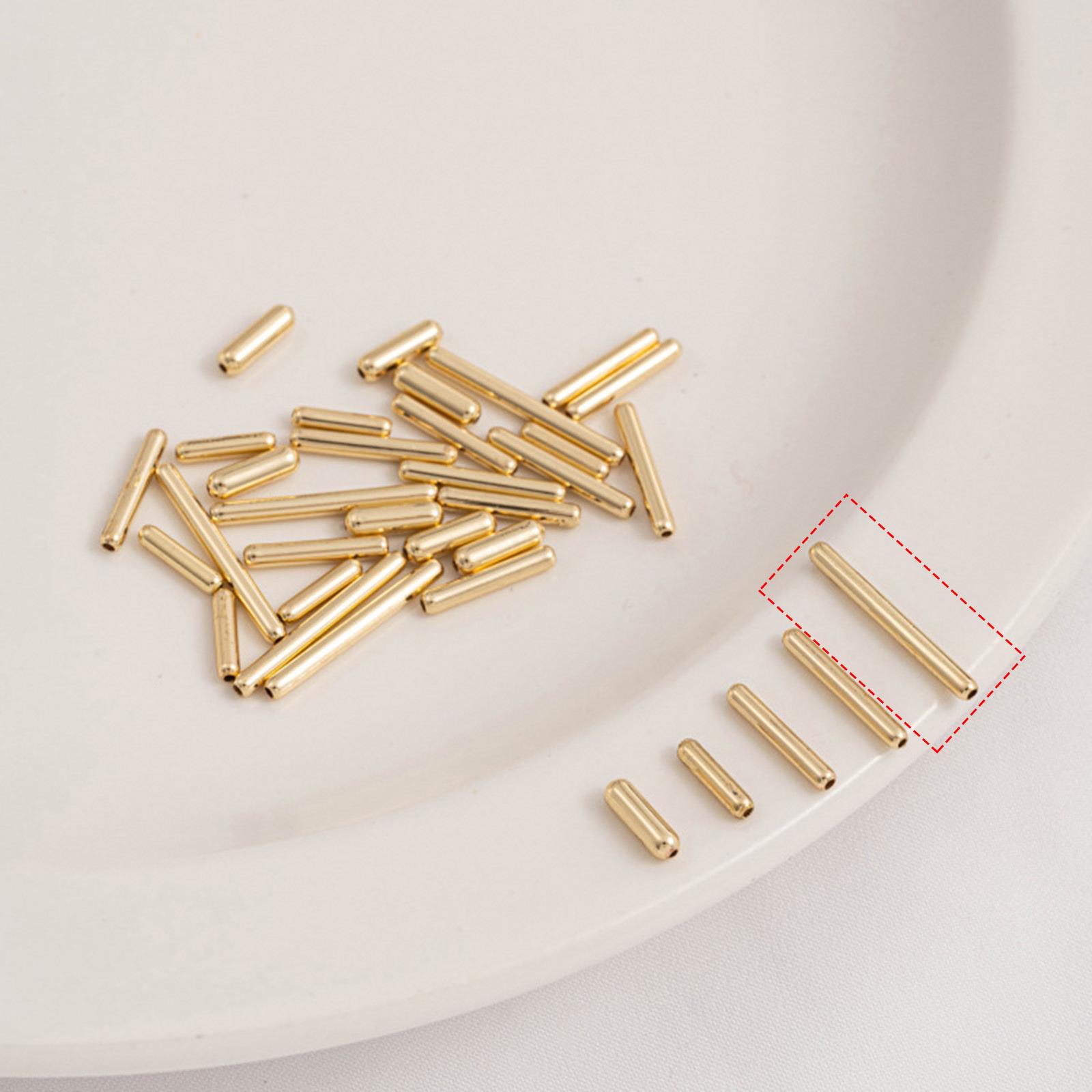 10/20PCS Brass Beads For DIY Jewelry Making 14K Real Gold Plated Long Tube Loose Spacer Bead Necklace Supplies Parts Accessories 10pcs
10/20PCS Brass Beads For DIY Jewelry Making 14K Real Gold Plated Long Tube Loose Spacer Bead Necklace Supplies Parts Accessories 10pcs