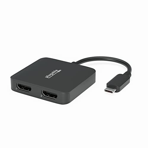 Plugable USB-C Dual HDMI Adapter with MST Support, Connects Two 4K 60Hz Monitors to Windows Chromebooks, No Driver Installation Required
Plugable USB-C Dual HDMI Adapter with MST Support, Connects Two 4K 60Hz Monitors to Windows Chromebooks, No Driver Installation Required