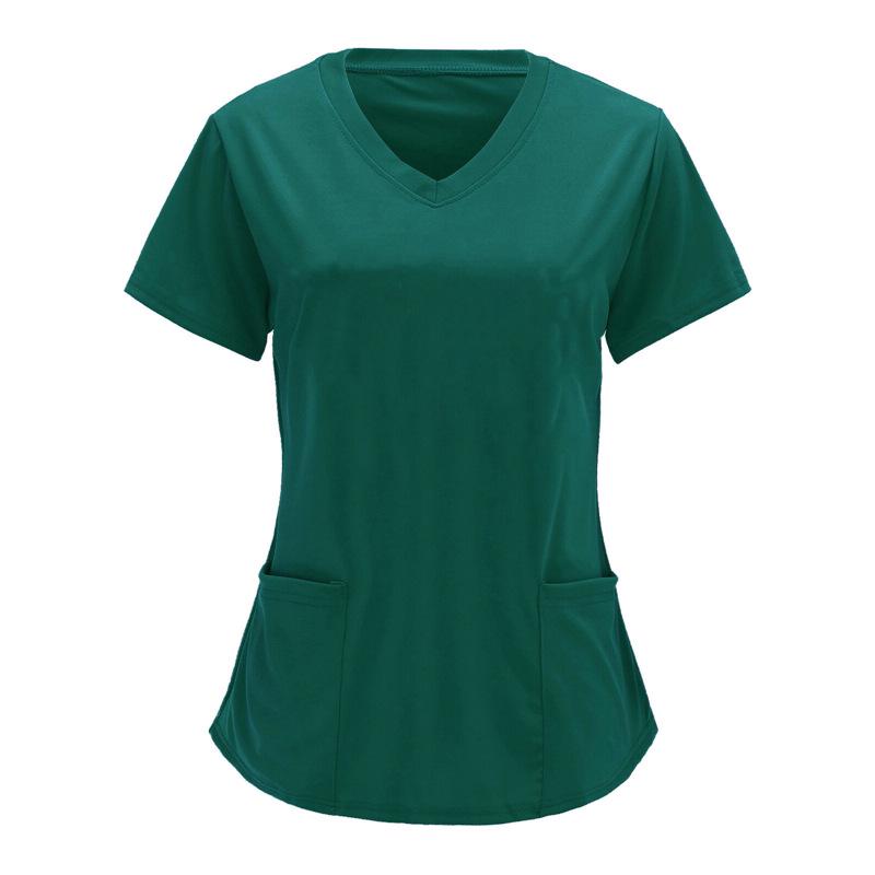 Женская трансграничная европейско-американская медсестринская рубашка с V-образным вырезом, однотонная, с короткими рукавами и большим карманом - стандартные/большие размеры 1XL зелёный
Женская трансграничная европейско-американская медсестринская рубашка с V-образным вырезом, однотонная, с короткими рукавами и большим карманом - стандартные/большие размеры 1XL зелёный