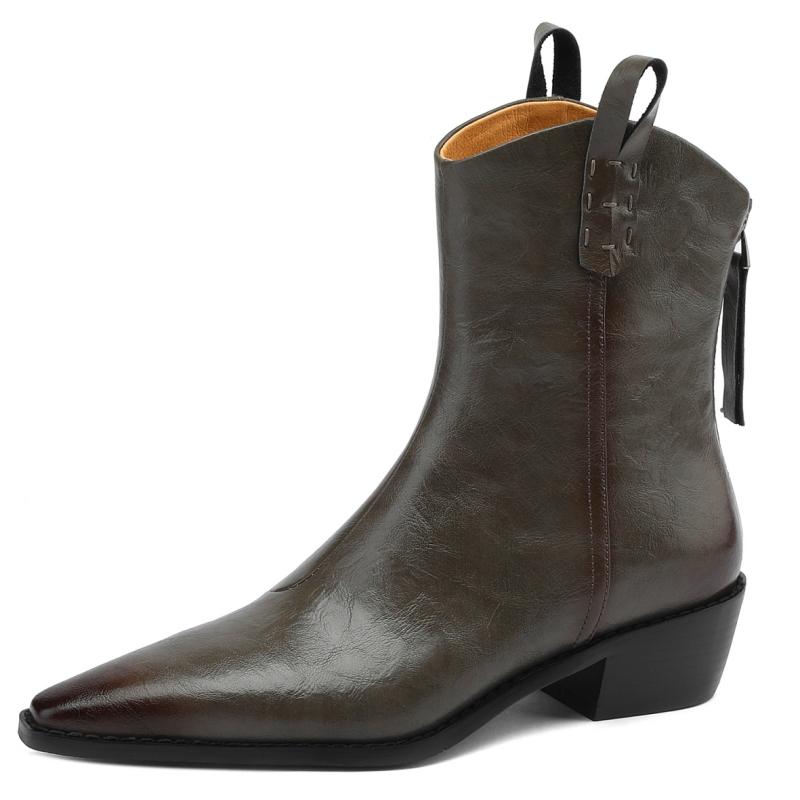 Genuine Leather Ankle Boots Shoes For Women Autumn Winter Vintage British Black Brown Party Motorcycle Shoe Ladies Large Size 48 39
Genuine Leather Ankle Boots Shoes For Women Autumn Winter Vintage British Black Brown Party Motorcycle Shoe Ladies Large Size 48 39