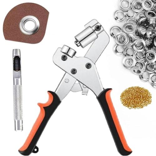 HYCDIYTS Eyelet Punch, 10mm, Eyelet Pliers, Hole Punching Tool, Handheld Round Aluminum Punch Pliers with 500 Eyelet Rings, Ideal for Crafts, DIY, and
HYCDIYTS Eyelet Punch, 10mm, Eyelet Pliers, Hole Punching Tool, Handheld Round Aluminum Punch Pliers with 500 Eyelet Rings, Ideal for Crafts, DIY, and
