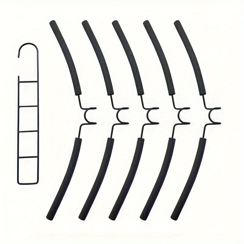 5-уровневая вешалка Magic Clothes Hanger - нескользящая пенопластовая трубка, складной органайзер для экономии места в общежитиях и гардеробах, металлическое решение для хранения чёрный
5-уровневая вешалка Magic Clothes Hanger - нескользящая пенопластовая трубка, складной органайзер для экономии места в общежитиях и гардеробах, металлическое решение для хранения чёрный
