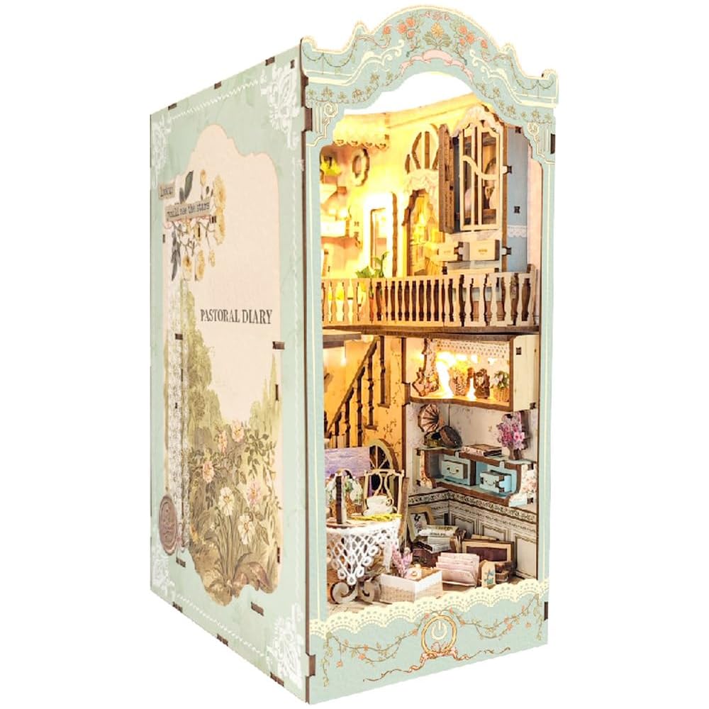 Moin Moin Миниатюрный DIY Набор для кукольного домика Бумажный книжный держатель в форме книги со светодиодной подсветкой Сельская сцена Цветы Кошка
Moin Moin Миниатюрный DIY Набор для кукольного домика Бумажный книжный держатель в форме книги со светодиодной подсветкой Сельская сцена Цветы Кошка
