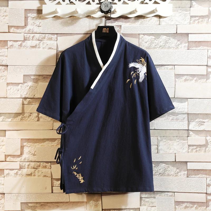 Spring New Chinese Style Kung Fu Tops Men Diagonal Front Closure Hanfu Blouse Harajuku Cardigan Male Traditional Chinese Clothes 4XL Темно-синій
Spring New Chinese Style Kung Fu Tops Men Diagonal Front Closure Hanfu Blouse Harajuku Cardigan Male Traditional Chinese Clothes 4XL Темно-синій