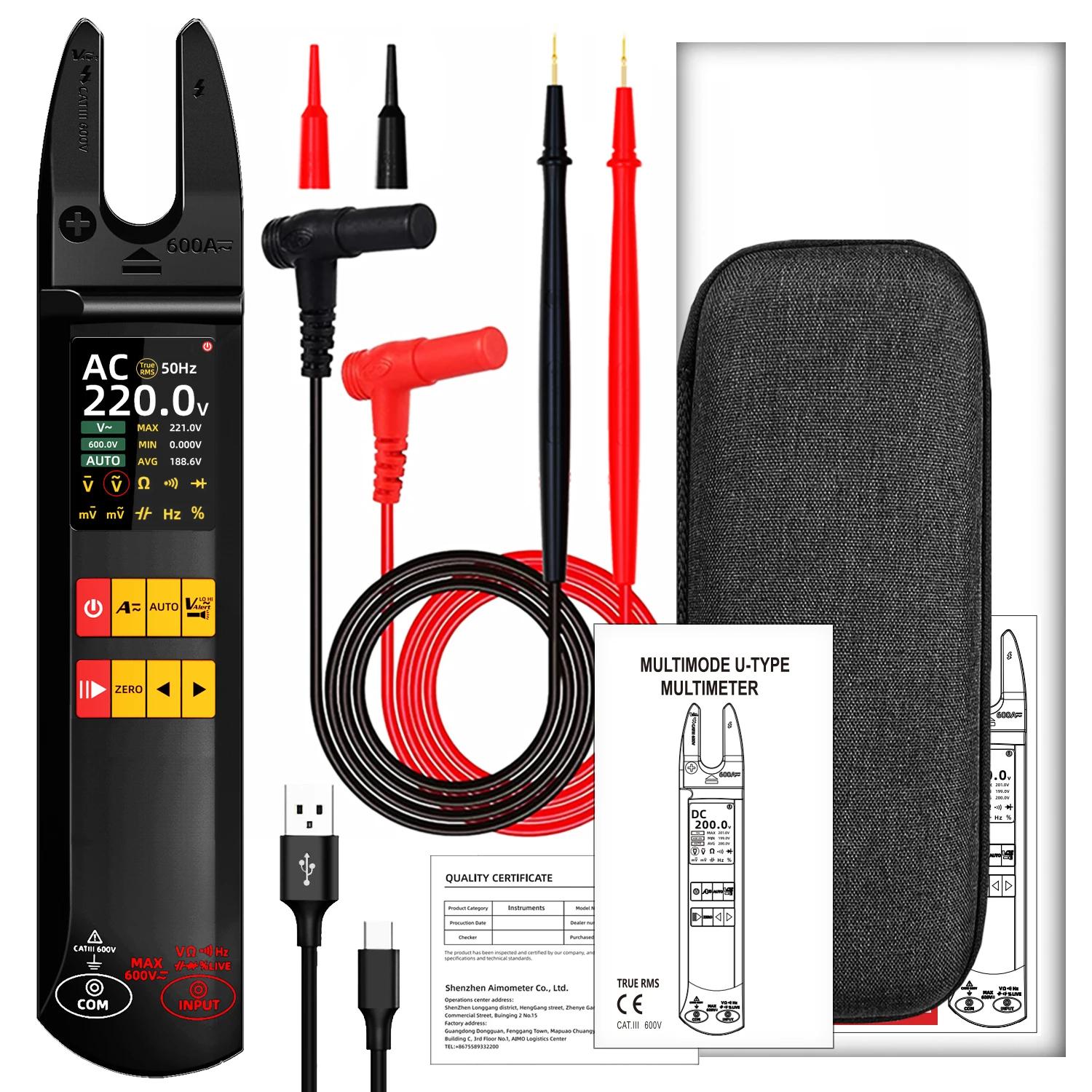 BSIDE U5 U-Shaped Clamp Meter 600A DC AC Current Tester True RMS Auto-Ranging TFT Screen USB Rechargeable 1200mAh NCV Multimeter
BSIDE U5 U-Shaped Clamp Meter 600A DC AC Current Tester True RMS Auto-Ranging TFT Screen USB Rechargeable 1200mAh NCV Multimeter
