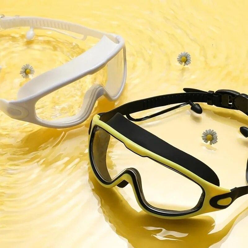 Swimming Goggles Silicone Swim Glasses Big Frame with Earplugs Men Women Professional HD Antifog Eyewear Swimming Accessories 
Swimming Goggles Silicone Swim Glasses Big Frame with Earplugs Men Women Professional HD Antifog Eyewear Swimming Accessories