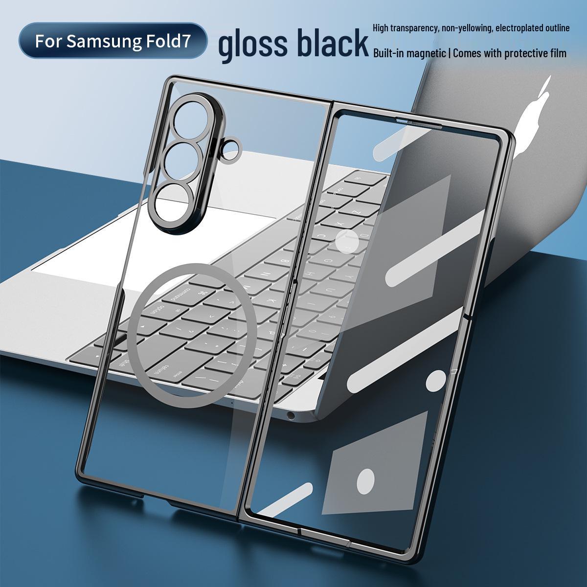 Чохол для Samsung Z Fold7: Захисна кришка з високою прозорістю, захистом від падінь та вбудованою магнітною плівкою Fold5 чорний
Чохол для Samsung Z Fold7: Захисна кришка з високою прозорістю, захистом від падінь та вбудованою магнітною плівкою Fold5 чорний