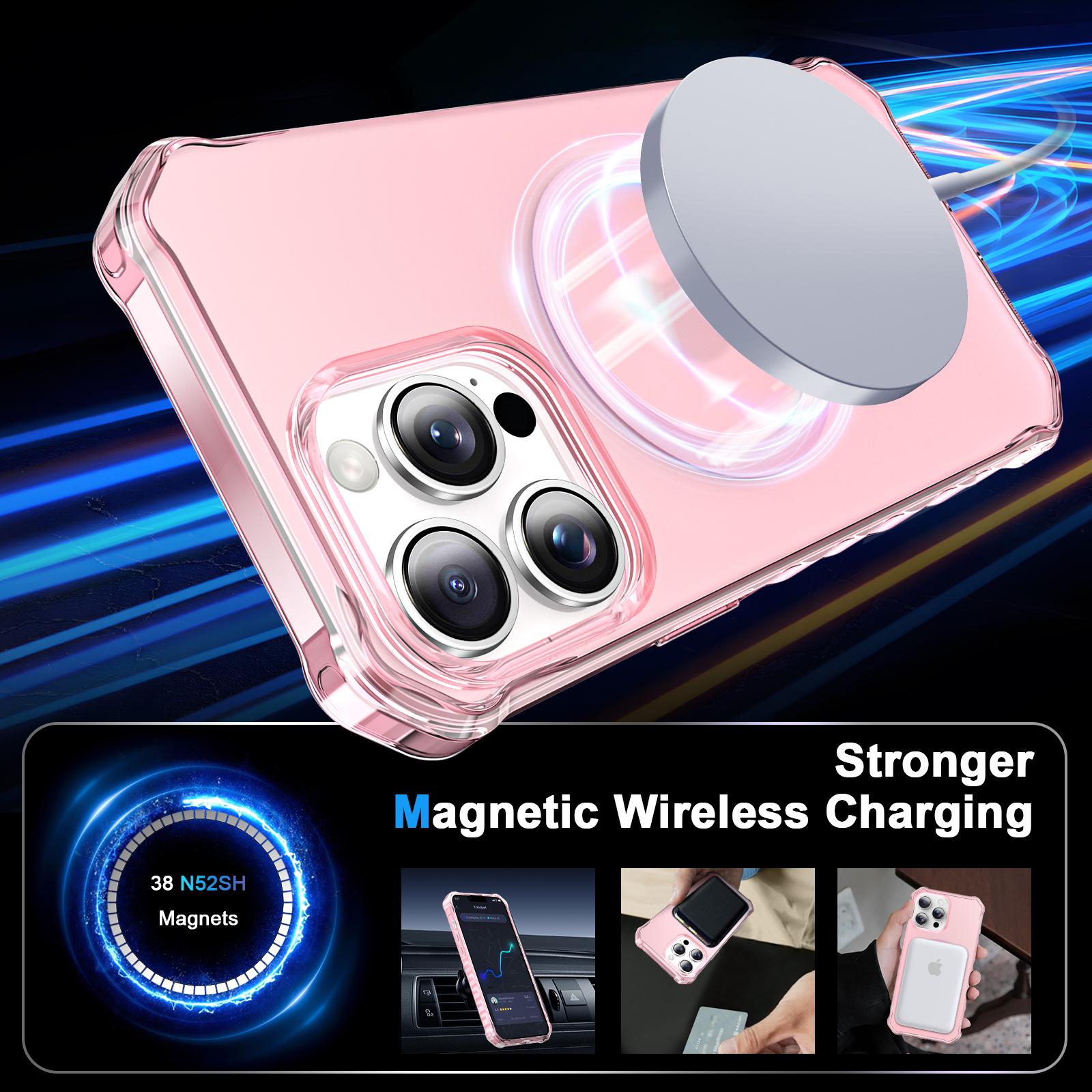 For iPhone 13 Pro Case Compatible with MagSafe Small Wavy Edge PC+TPU Phone Cover Rose
For iPhone 13 Pro Case Compatible with MagSafe Small Wavy Edge PC+TPU Phone Cover Rose