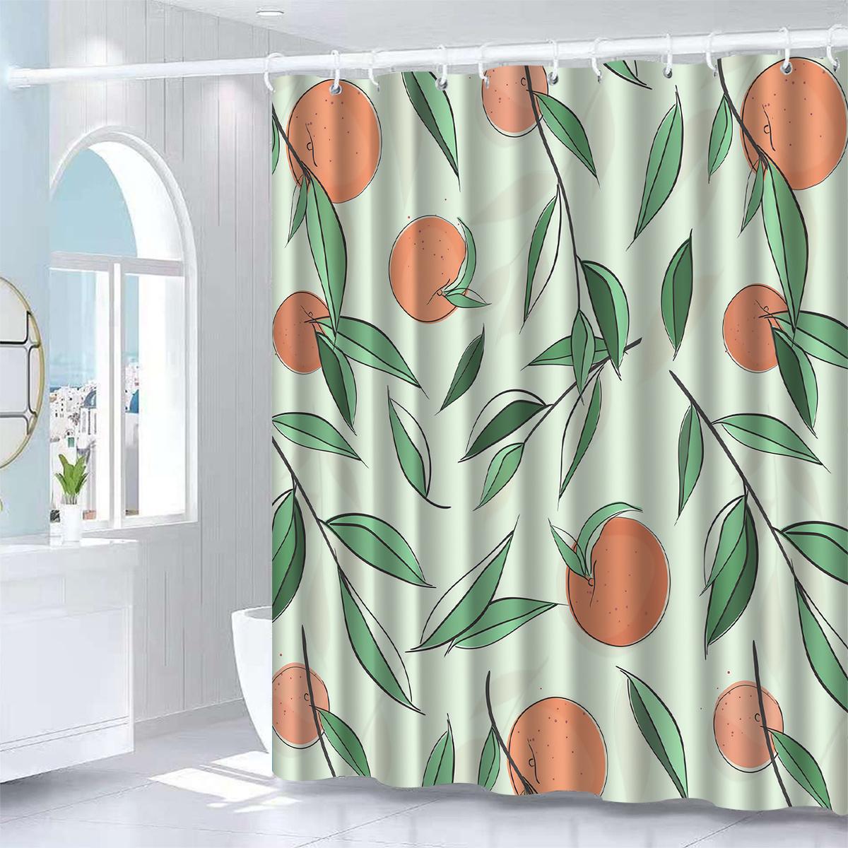 Elegant Leaf Pattern Shower Curtain, Polyester Woven Water-Resistant Bath Decor with Hooks, All-Season Arts Theme Curtain W90xH180cm
Elegant Leaf Pattern Shower Curtain, Polyester Woven Water-Resistant Bath Decor with Hooks, All-Season Arts Theme Curtain W90xH180cm