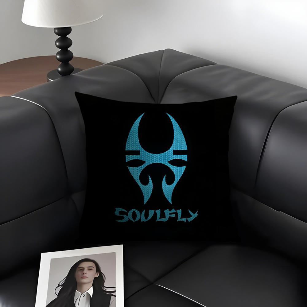 SSoulfly Band Cushion Cover Natural Linen Organic Fabric DoubleSided Printing Sofa Home Decor Gift Pillow Case 30x30cm
SSoulfly Band Cushion Cover Natural Linen Organic Fabric DoubleSided Printing Sofa Home Decor Gift Pillow Case 30x30cm