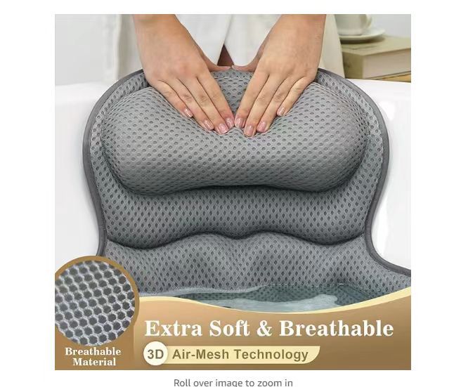 4D Gray and White Butterfly Bathtub Pillow, Suction Cup Bathtub Pillow
4D Gray and White Butterfly Bathtub Pillow, Suction Cup Bathtub Pillow