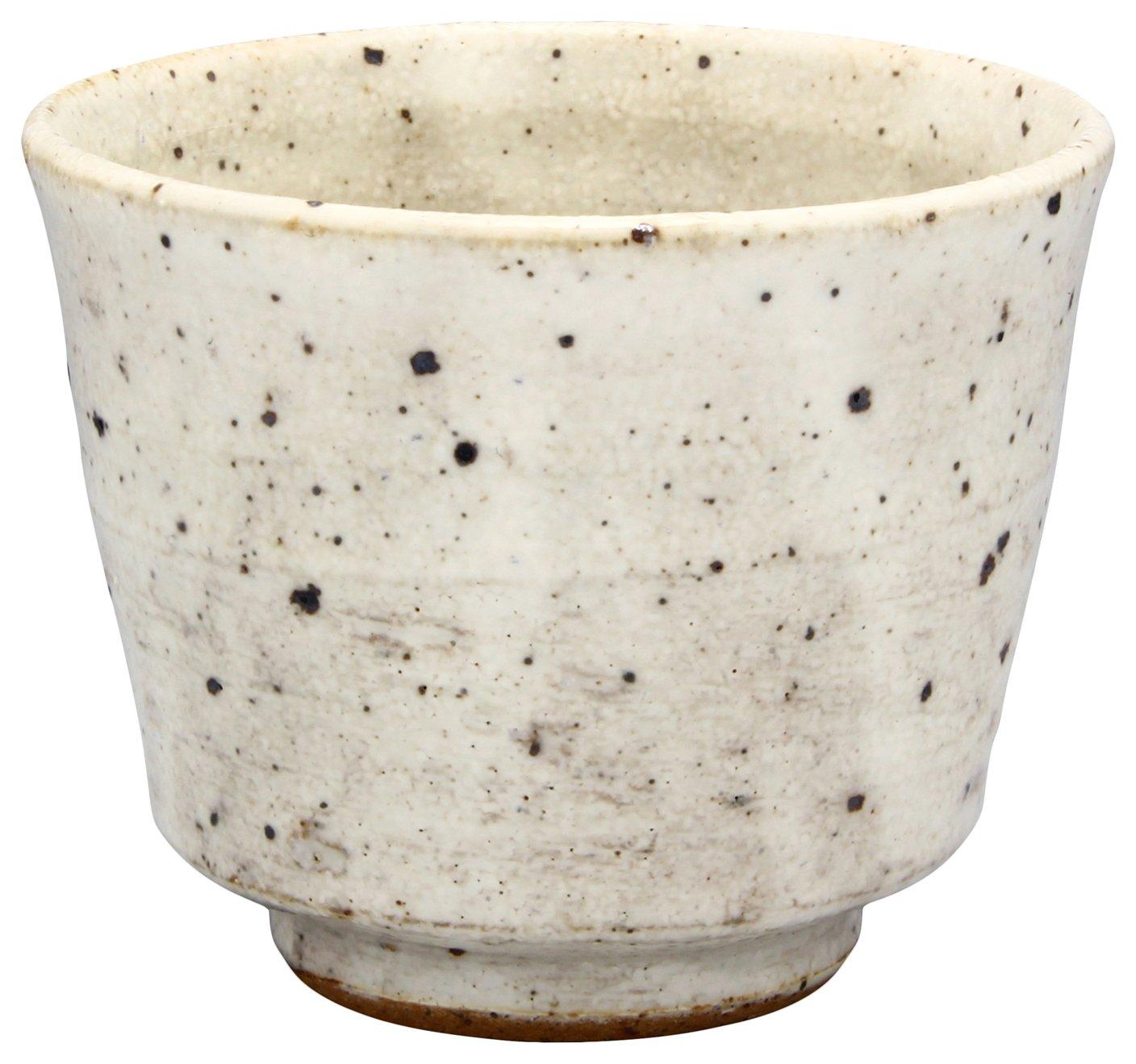 Mino Ware Teacup Cup Capacity Approximately 190ml Iron Powdered White Made in Japan Shigeyasu Ohno Anti-shaped 134-0041
Mino Ware Teacup Cup Capacity Approximately 190ml Iron Powdered White Made in Japan Shigeyasu Ohno Anti-shaped 134-0041