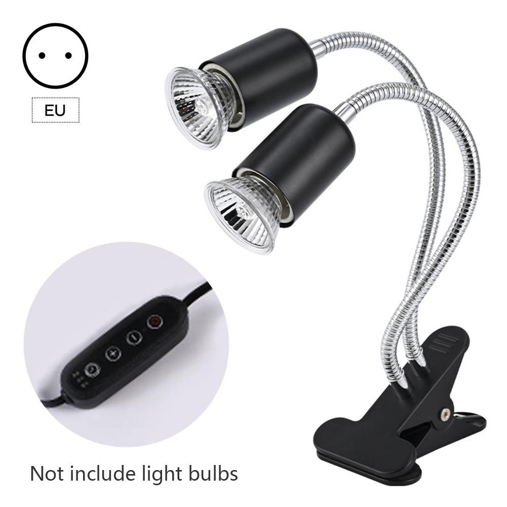 Double Head Heat Lamp Holder 360°Revolving Sun Back Lamp Amphibian Lizard Turtle Ceramic Lamp Holder Crawling Pet Heating Lamp
Double Head Heat Lamp Holder 360°Revolving Sun Back Lamp Amphibian Lizard Turtle Ceramic Lamp Holder Crawling Pet Heating Lamp