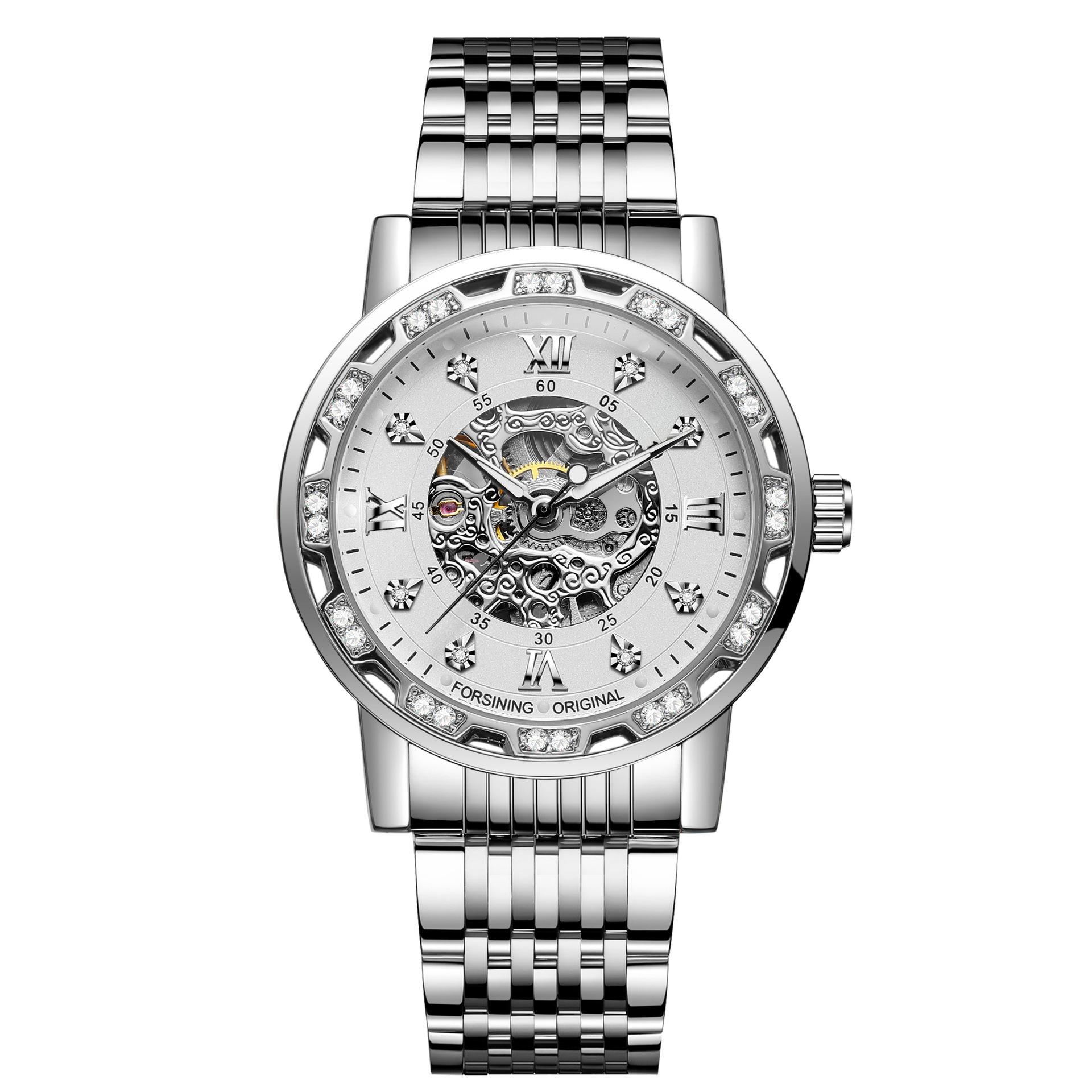 Forsining 614A Бренд Розкішний Бізнес Спорт Механічний Наручний Годинник Чоловічі Годинники Автоматичний Нержавіюча сталь Life Водонепроникний Годинник Чоловічий срібний/білий
Forsining 614A Бренд Розкішний Бізнес Спорт Механічний Наручний Годинник Чоловічі Годинники Автоматичний Нержавіюча сталь Life Водонепроникний Годинник Чоловічий срібний/білий