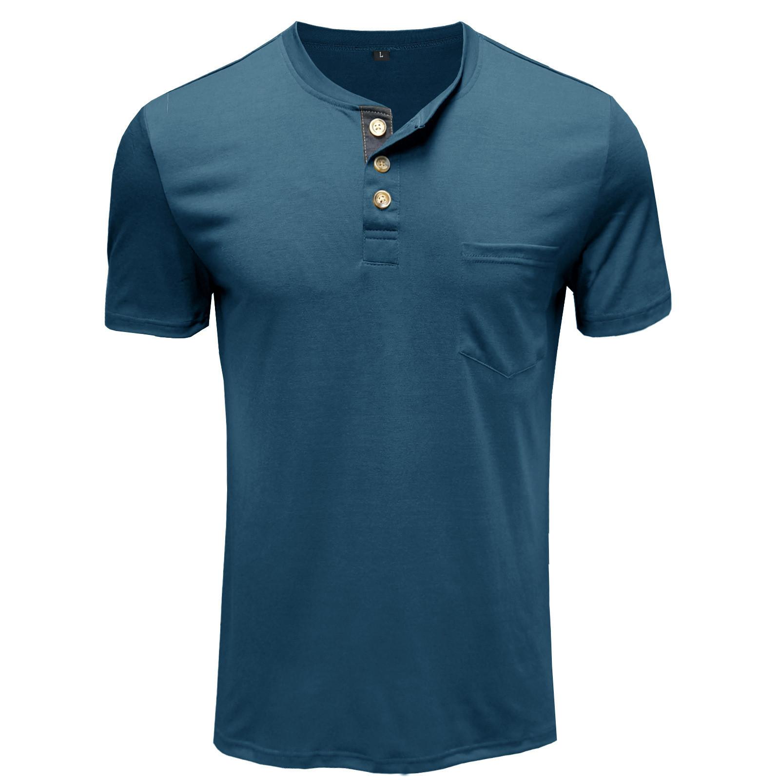 European And American Summer New Men s Shirt Short Sleeved T-shirt M
European And American Summer New Men s Shirt Short Sleeved T-shirt M