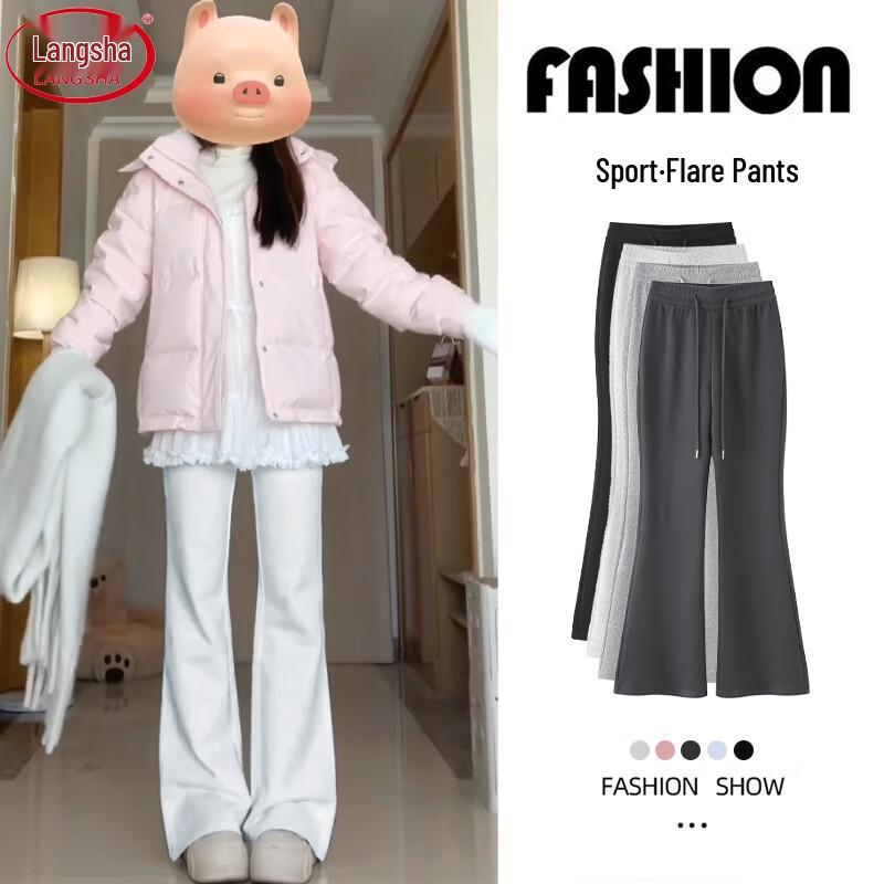 Женские флисовые расклешенные спортивные штаны с высокой посадкой M
Женские флисовые расклешенные спортивные штаны с высокой посадкой M