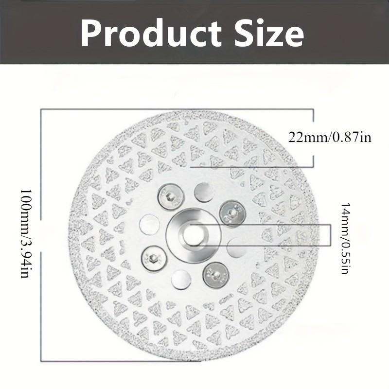 1Pc 4 Inch M14 Grinding Disc - Double-Sided Vacuum Brazed Wheel for Granite, Marble, Concrete, Ceramic Tiles Polishing 1pc
1Pc 4 Inch M14 Grinding Disc - Double-Sided Vacuum Brazed Wheel for Granite, Marble, Concrete, Ceramic Tiles Polishing 1pc