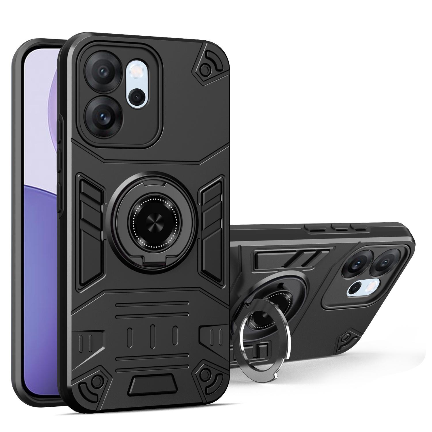 For Oppo Reno14 F 5G Case with Ring Holder Kickstand PC + TPU Anti-Fall Phone Cover
For Oppo Reno14 F 5G Case with Ring Holder Kickstand PC + TPU Anti-Fall Phone Cover