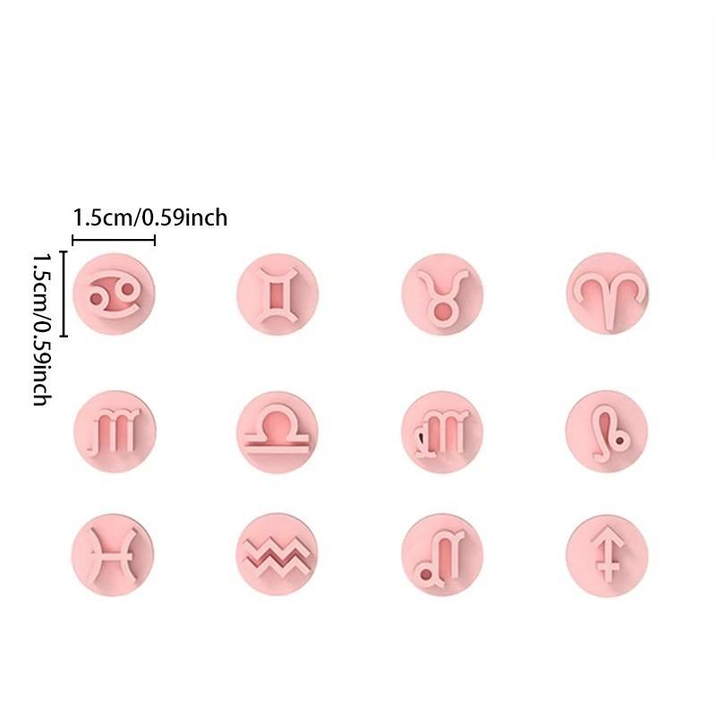 12 Zodiac Mini Stamp Soft Clay Earring Mold DIY Handmade
12 Zodiac Mini Stamp Soft Clay Earring Mold DIY Handmade