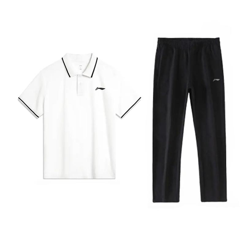 Li-Ning Minimalist Solid Color Fashion Quick-Dry Breathable Comfortable Versatile Polo Shirt Short Sleeve Casual Sports Set YPLV047-1+AKLU881-1 4XL
Li-Ning Minimalist Solid Color Fashion Quick-Dry Breathable Comfortable Versatile Polo Shirt Short Sleeve Casual Sports Set YPLV047-1+AKLU881-1 4XL