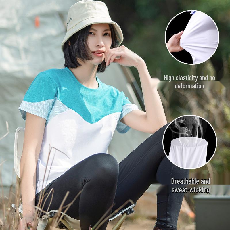 Women s Quick-Dry Short-Sleeve Sports T-shirt for Outdoor Activities M озеро синього кольору
Women s Quick-Dry Short-Sleeve Sports T-shirt for Outdoor Activities M озеро синього кольору