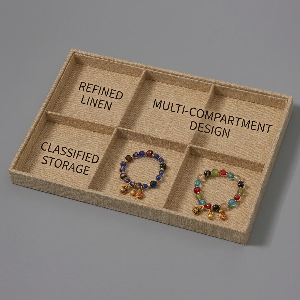 Jewelry Storage Organizer Foldable Linen Jewelry Tray Detachable Jewelry Holder Detachable Ring Earring Necklace Tray For Home
Jewelry Storage Organizer Foldable Linen Jewelry Tray Detachable Jewelry Holder Detachable Ring Earring Necklace Tray For Home