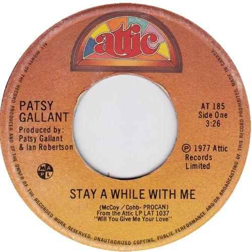 7inch Record PATSY GALLANT Stay A While With Me AT185 Attic 1977 Canada Pop Used
7inch Record PATSY GALLANT Stay A While With Me AT185 Attic 1977 Canada Pop Used