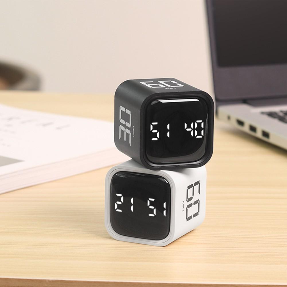Таймер Flip Cube Таймер із датчиком сили тяжіння Таймер із регулюванням гучності White
Таймер Flip Cube Таймер із датчиком сили тяжіння Таймер із регулюванням гучності White