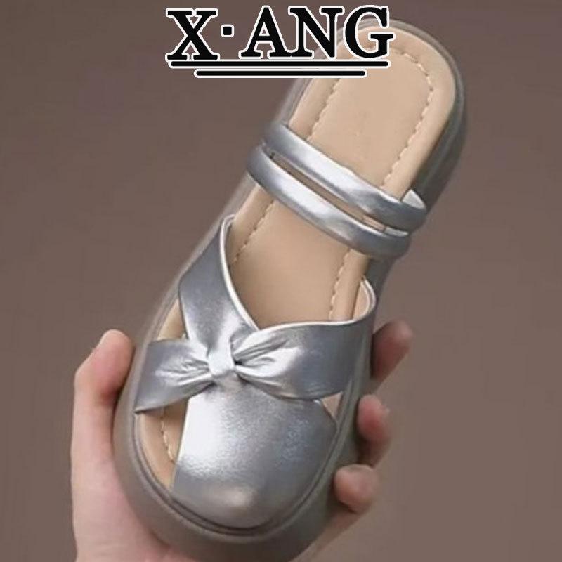 Super soft thick-soled leather women s bag head slippers summer wear with skirt sandals beach Roman women s shoes 35
Super soft thick-soled leather women s bag head slippers summer wear with skirt sandals beach Roman women s shoes 35