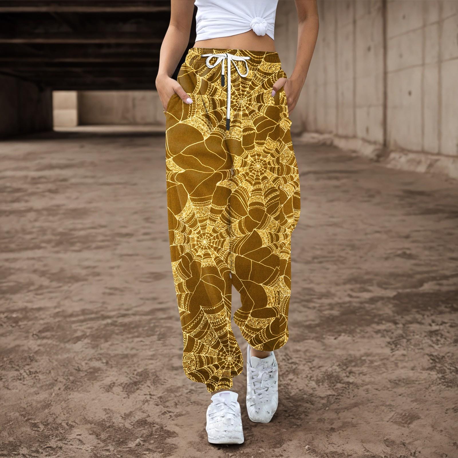 Женские спортивные штаны, мешковатые, с высокой талией, большие размеры, спортивные штаны с карманами, напечатанные брюки, брюки для женщин XL жёлтый
Женские спортивные штаны, мешковатые, с высокой талией, большие размеры, спортивные штаны с карманами, напечатанные брюки, брюки для женщин XL жёлтый