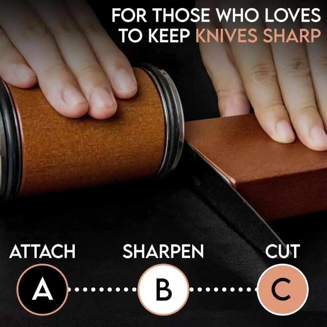 New Rolling Knife Sharpener Double Sided Diamond Sharpening Stone 15_20° Degree Magnetic Angle Roller Sharpening for Kitchen choice
New Rolling Knife Sharpener Double Sided Diamond Sharpening Stone 15_20° Degree Magnetic Angle Roller Sharpening for Kitchen choice