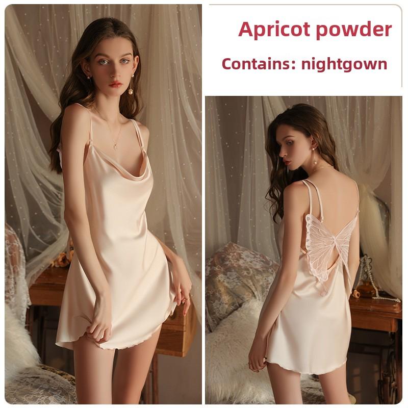Тонкий і Легкий Сексуальний Чистий Бажання Метелик Відкрита Спина Атласний Великого Розміру Домашній Набір Нічної Сорочки XL
Тонкий і Легкий Сексуальний Чистий Бажання Метелик Відкрита Спина Атласний Великого Розміру Домашній Набір Нічної Сорочки XL