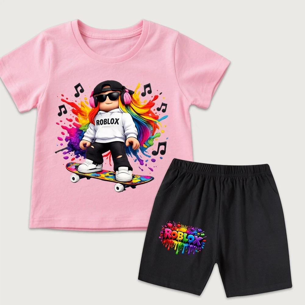 Funny Cartoon Game Character Boys Printed Kids T-shirt and Shorts 2 Piece Set Summer Casual Outfit for Boys and Girls Childrens Clothing 100
Funny Cartoon Game Character Boys Printed Kids T-shirt and Shorts 2 Piece Set Summer Casual Outfit for Boys and Girls Childrens Clothing 100