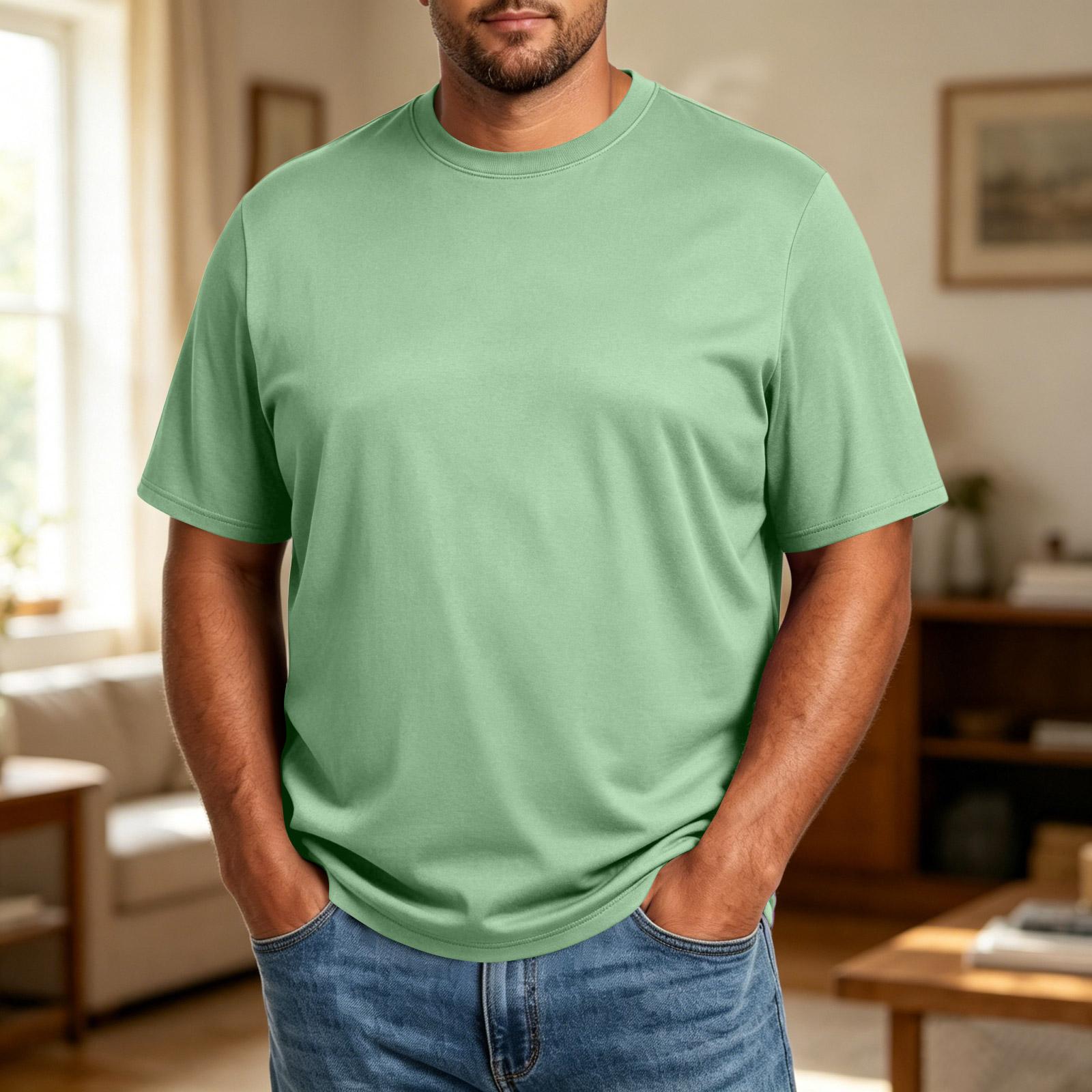 Men s Plus Size Short Sleeve Crew Neck Loose Fit Wicking Breathable Casual T Shirt for Everyday Wear L
Men s Plus Size Short Sleeve Crew Neck Loose Fit Wicking Breathable Casual T Shirt for Everyday Wear L