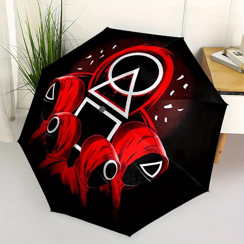 1pc Red Hooded Figures with Geometric Symbols Umbrella with Plastic Handle,Suitable for All Seasons Home Travel Outdoor UmbrellaM921
1pc Red Hooded Figures with Geometric Symbols Umbrella with Plastic Handle,Suitable for All Seasons Home Travel Outdoor UmbrellaM921