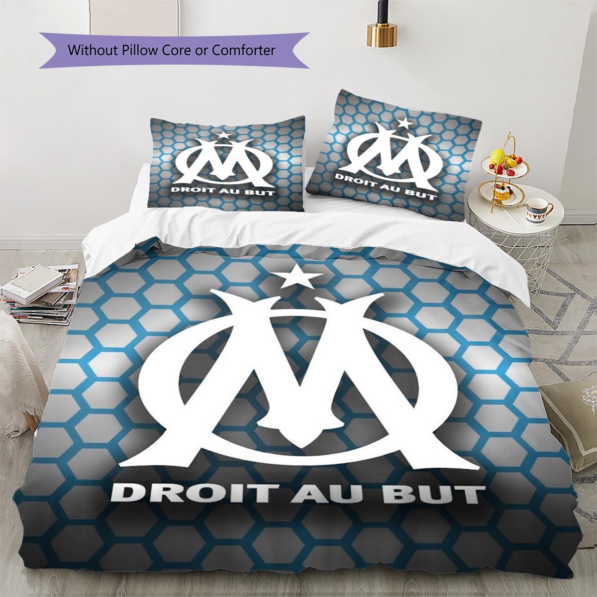 Olympique de Marseille Pattern Bedding Quilt Set Quilt Cover Pillowcase Home Decoration Birthday Gift (1 * duvet cover + 2 * pillowcase, without core) 135x200cm
Olympique de Marseille Pattern Bedding Quilt Set Quilt Cover Pillowcase Home Decoration Birthday Gift (1 * duvet cover + 2 * pillowcase, without core) 135x200cm