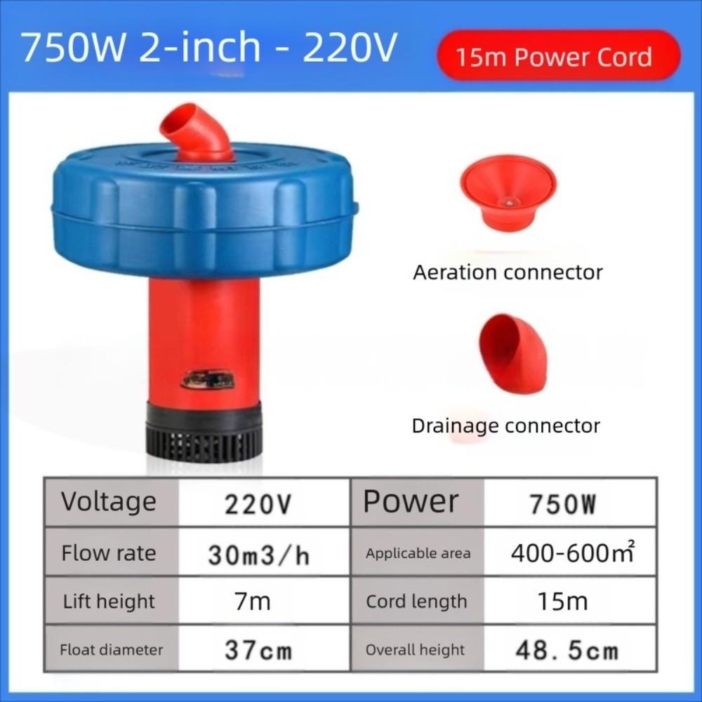 Multi Purpose 2 in 1 Water Turbine 750W All Copper Motor Fish Pond Oxygen Pump Floating Water Pump Farmland Irrigation CN
Multi Purpose 2 in 1 Water Turbine 750W All Copper Motor Fish Pond Oxygen Pump Floating Water Pump Farmland Irrigation CN
