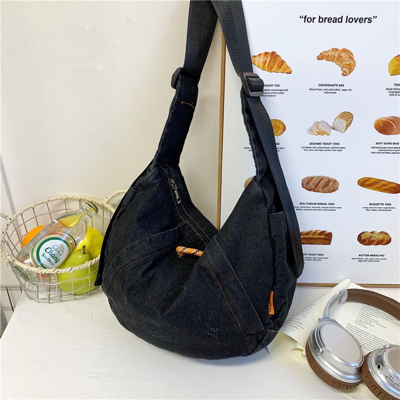 New Fashi Denim Crossbody Bag Large Capacity Hobo Shoulder Bag Trendy Casual Comfortable and Versatile Texture Storage Bags чёрный
New Fashi Denim Crossbody Bag Large Capacity Hobo Shoulder Bag Trendy Casual Comfortable and Versatile Texture Storage Bags чёрный