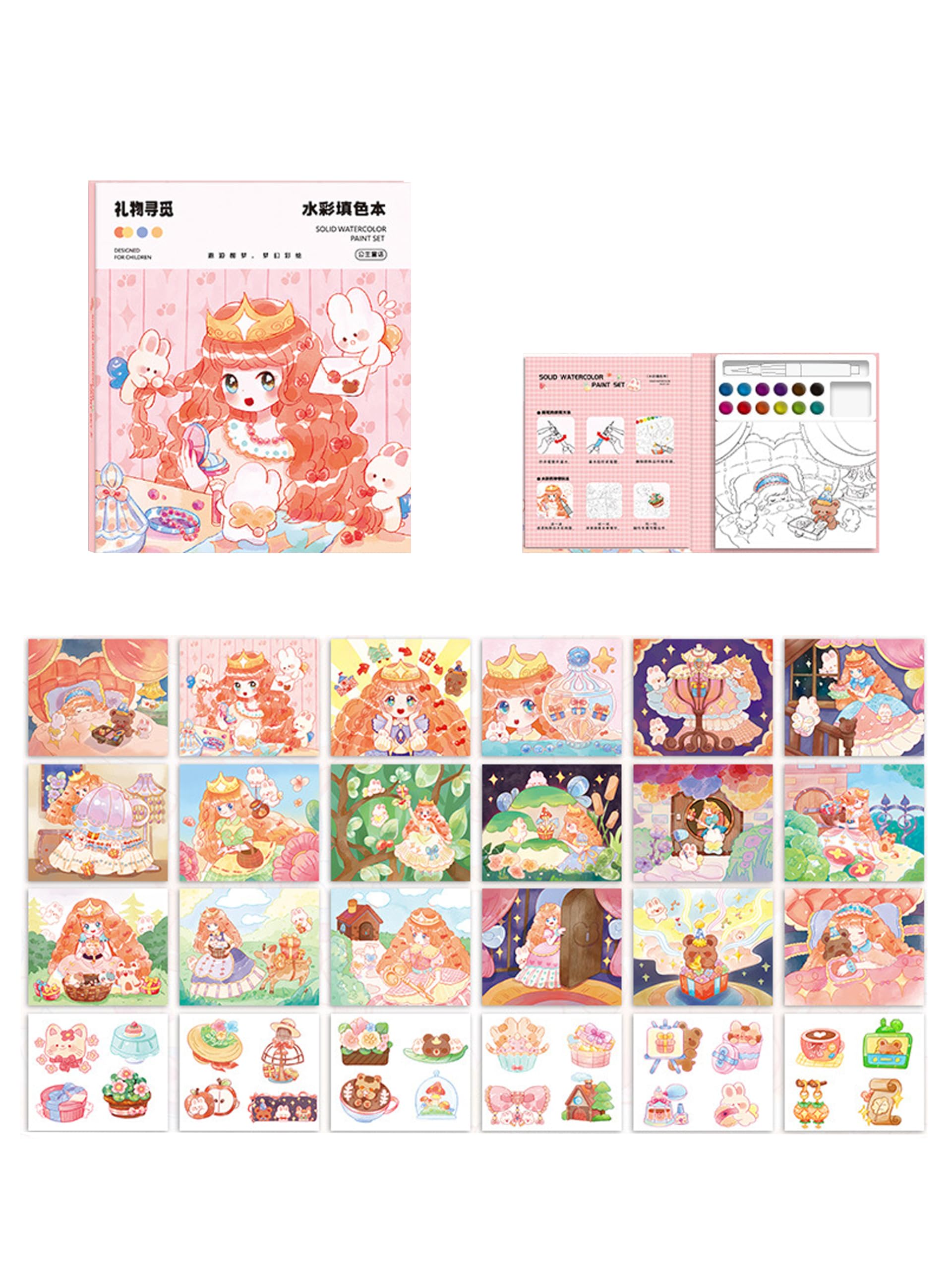 AAGWW Easy Drawing Water Coloring Book for Multiple Play Includes Solid Cardboard to Prevent Ink and DIY for Elementary School Great Gift for Kids
AAGWW Easy Drawing Water Coloring Book for Multiple Play Includes Solid Cardboard to Prevent Ink and DIY for Elementary School Great Gift for Kids