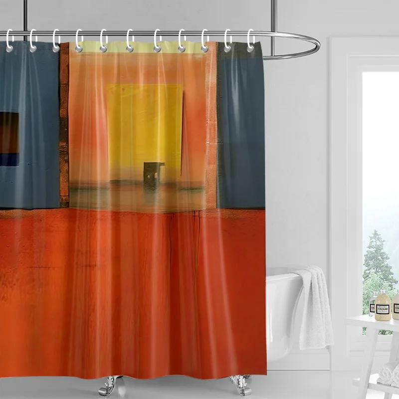 Abstract Art Shower Curtain - Bold Red, Yellow & Blue Brushstrokes, Waterproof With Grommets, Modern Bathroom Decor W60H190(CM)-1 Pcs
Abstract Art Shower Curtain - Bold Red, Yellow & Blue Brushstrokes, Waterproof With Grommets, Modern Bathroom Decor W60H190(CM)-1 Pcs