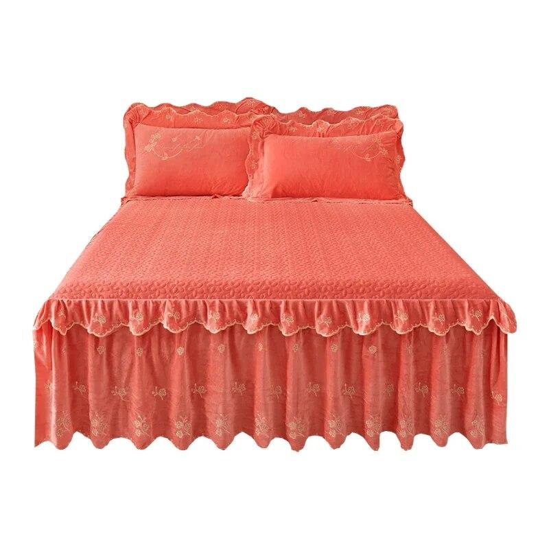 AI WINSURE утолщенное супермягкое бархатное покрывало размера Queen 150x200, стеганое покрывало, юбка с вышивкой и рюшами, комплект из 3 предметов 150x200cm 59x79inch
AI WINSURE утолщенное супермягкое бархатное покрывало размера Queen 150x200, стеганое покрывало, юбка с вышивкой и рюшами, комплект из 3 предметов 150x200cm 59x79inch