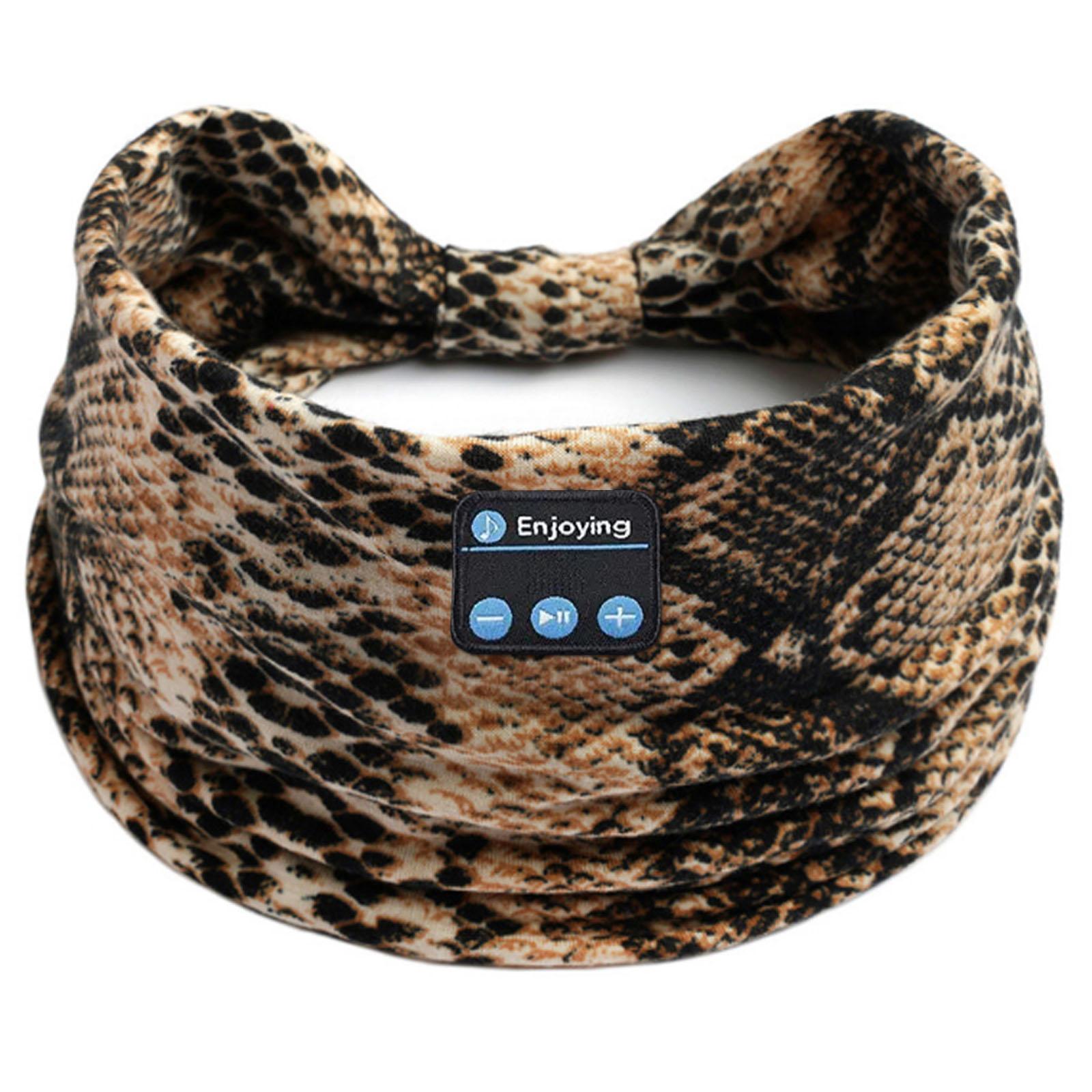 Wireless Sleeping Headphones Soft Washable Yoga Running Bluetooth Headset Headband Handsfree Music Earphone Leopard Pattern
Wireless Sleeping Headphones Soft Washable Yoga Running Bluetooth Headset Headband Handsfree Music Earphone Leopard Pattern