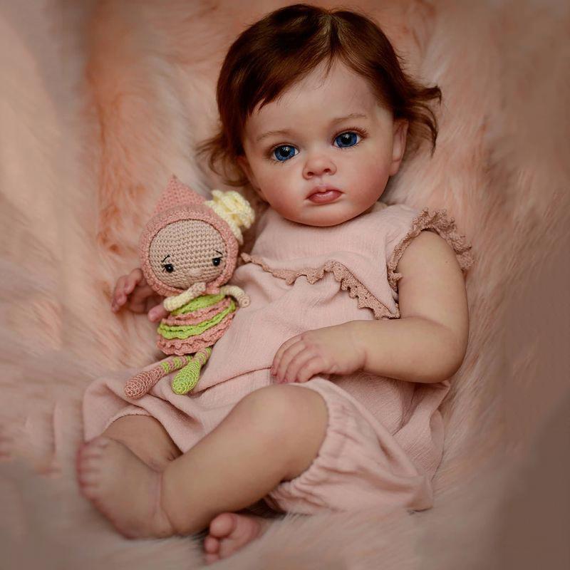 55СМ Реалистичная Кукла Реборн Ультрареалистичная 3D Живая Кукла с Ручной Пересадкой Волос Коллекционная Виниловая Кукла для Подарка розовый
55СМ Реалистичная Кукла Реборн Ультрареалистичная 3D Живая Кукла с Ручной Пересадкой Волос Коллекционная Виниловая Кукла для Подарка розовый