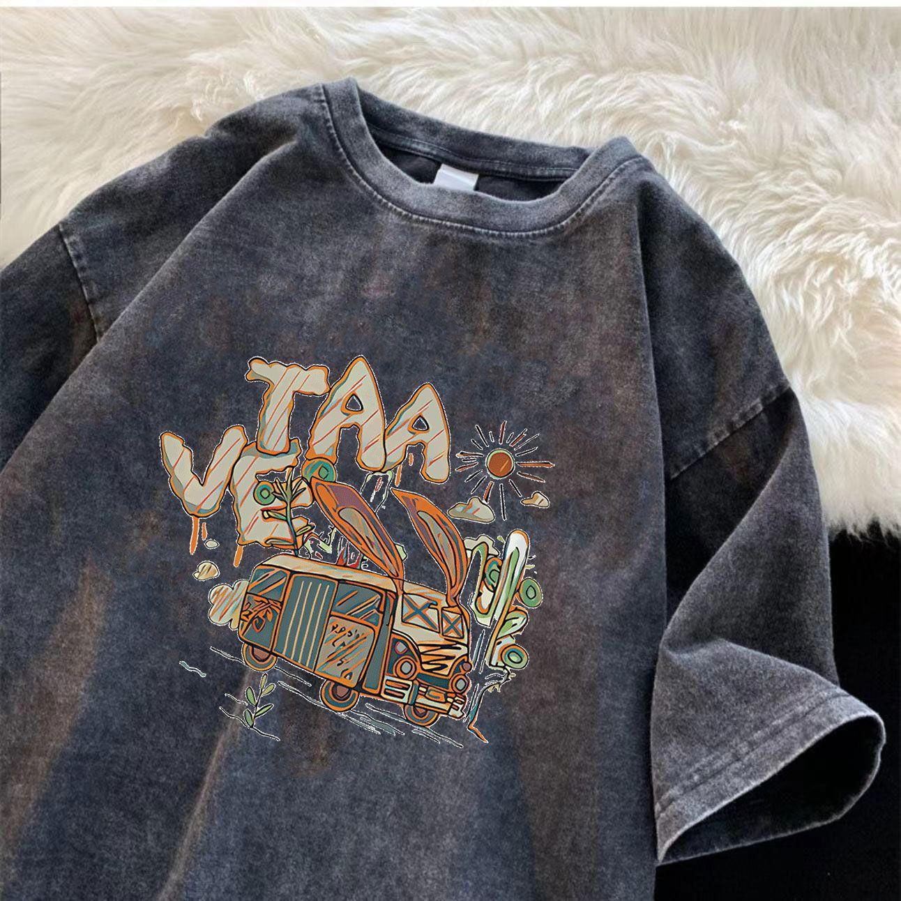 Футболка с короткими рукавами женская, потертая и поношенная, в стиле ретро Pure Desire, в студенческом стиле, универсальный топ XXL
Футболка с короткими рукавами женская, потертая и поношенная, в стиле ретро Pure Desire, в студенческом стиле, универсальный топ XXL