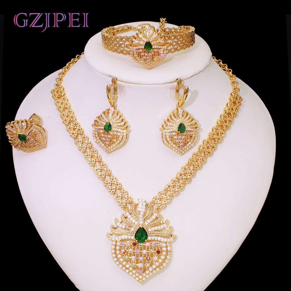 GZJPEI 4Pcs/Set Cubic Zirconia Bridal Jewelry Set Dubai Nigeria Wedding Gift White Crystal Zircon Women Sets 2025 Trendy New зелений
GZJPEI 4Pcs/Set Cubic Zirconia Bridal Jewelry Set Dubai Nigeria Wedding Gift White Crystal Zircon Women Sets 2025 Trendy New зелений
