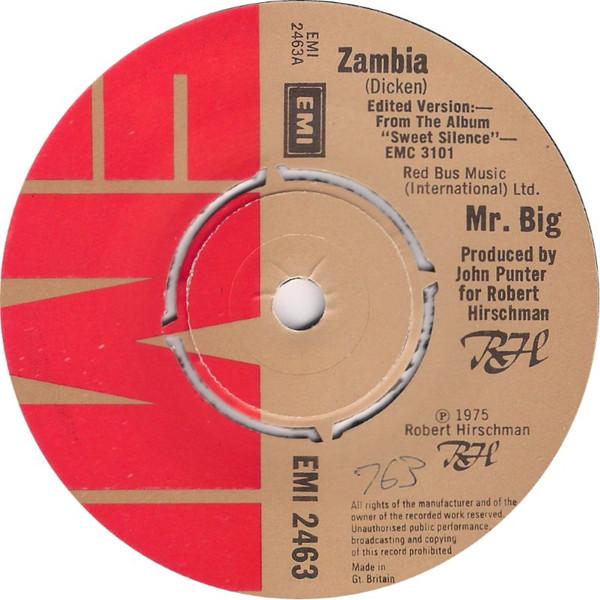 7inch Record MR BIG Zambia EMI2463 EMI 1976 UK Rock Used
7inch Record MR BIG Zambia EMI2463 EMI 1976 UK Rock Used