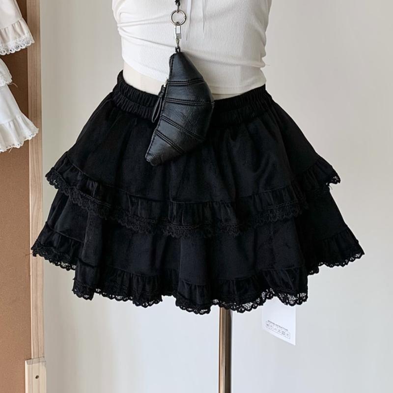 Милая пышная юбка из французского цельного кружева, новая женская юбка-торт на осень-зиму в балетном стиле, модные короткие юбки А-силуэта с высокой талией L чёрный
Милая пышная юбка из французского цельного кружева, новая женская юбка-торт на осень-зиму в балетном стиле, модные короткие юбки А-силуэта с высокой талией L чёрный
