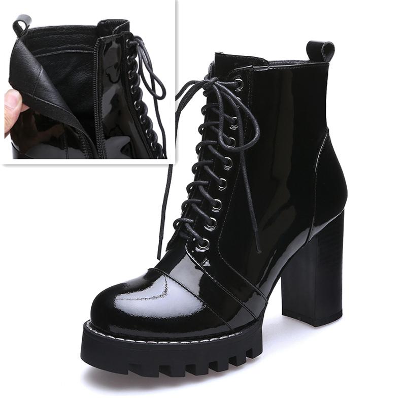 Quality Genuine Leather Short Boots Women Shoes Lace Up Autumn Winter Ankle Boots For Women Platform High Heels Black Shoes 39
Quality Genuine Leather Short Boots Women Shoes Lace Up Autumn Winter Ankle Boots For Women Platform High Heels Black Shoes 39