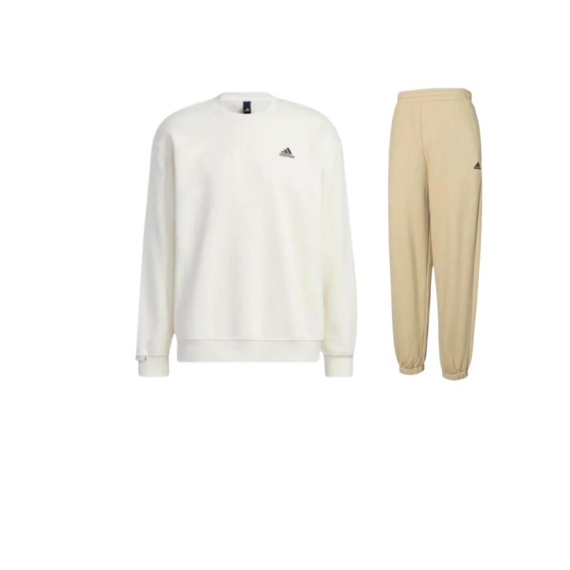 Adidas Solid Color Logo Print Round Neck Long Sleeve Top Comfortable Mid Waist Elastic Pants Casual Sports Suit Unisex suit IV7609+-IB2713
Adidas Solid Color Logo Print Round Neck Long Sleeve Top Comfortable Mid Waist Elastic Pants Casual Sports Suit Unisex suit IV7609+-IB2713