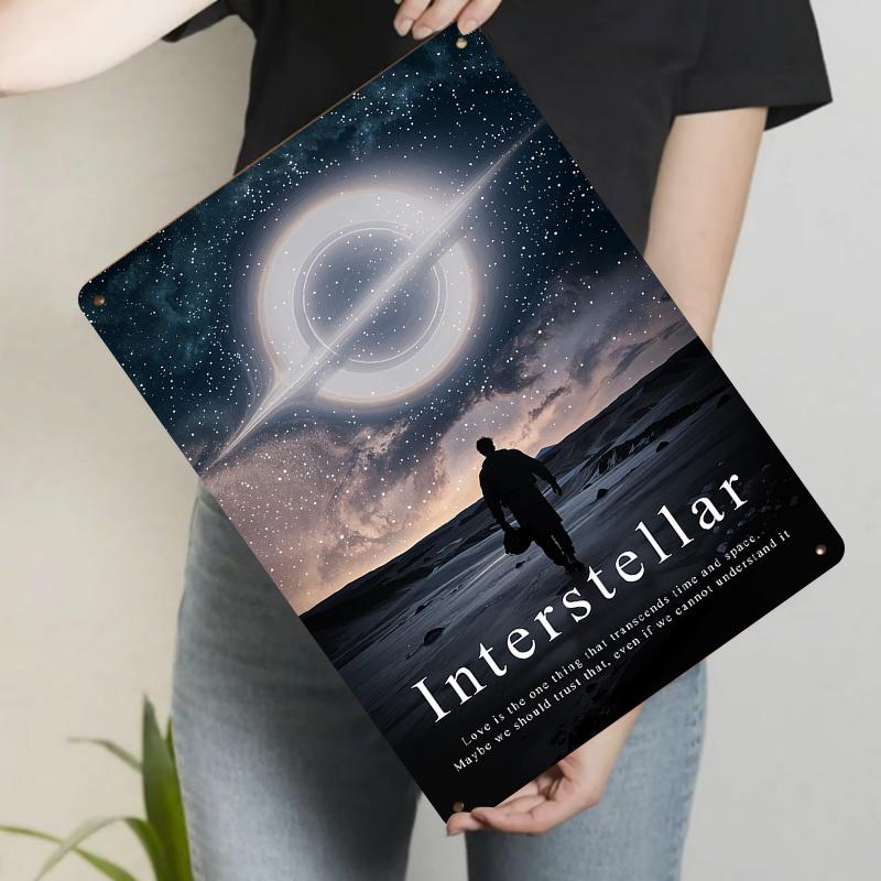 Interstellar Movie Poster Metal Wall Art Space Galaxy Decorative Painting for Living Room Study Room 20x30cm(7.8x11.8inch)
Interstellar Movie Poster Metal Wall Art Space Galaxy Decorative Painting for Living Room Study Room 20x30cm(7.8x11.8inch)